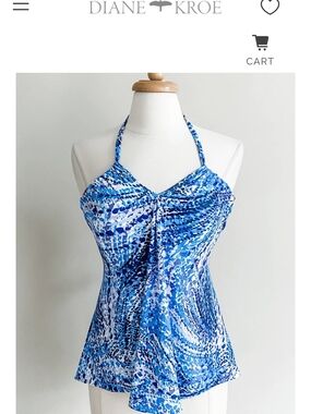 Diane Kroe Blue EVERMORE Top (multi Way Top/skirt)